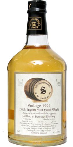 BenRiach 1994 SV Vintage Collection - Dumpy