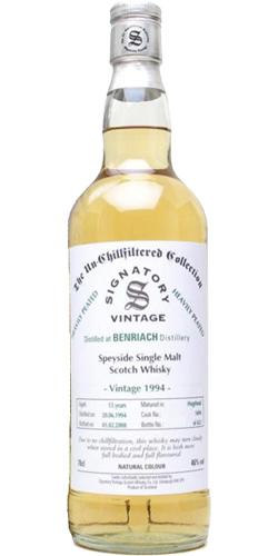BenRiach 1994 SV The Un-Chillfiltered Collection