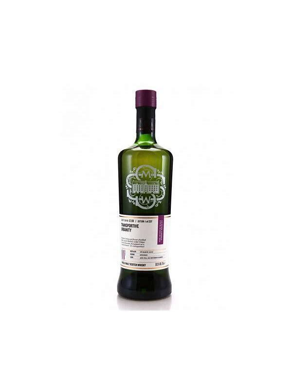 BenRiach 11-year-old SMWS 12.69 A natural green and purple weave