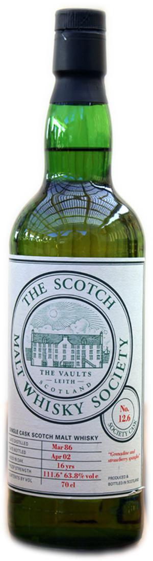 BenRiach 1986 SMWS 12.6 Grenadine and strawberry spangles