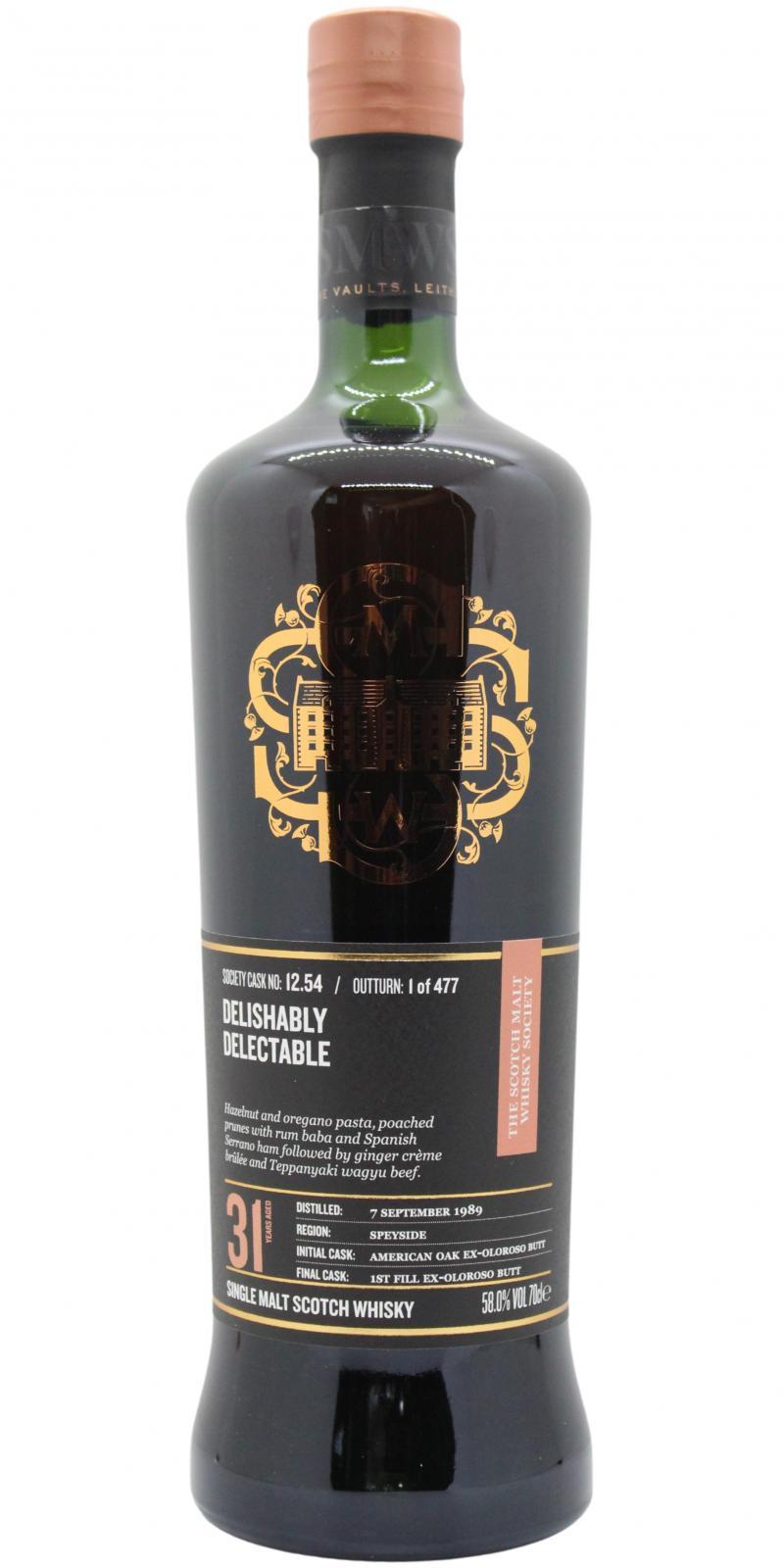 BenRiach 1989 SMWS 12.54 Delishably delectable
