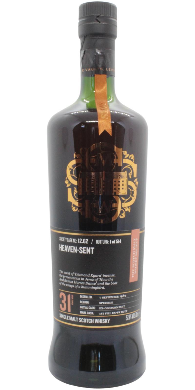 BenRiach 1989 SMWS 12.62 Heaven-sent