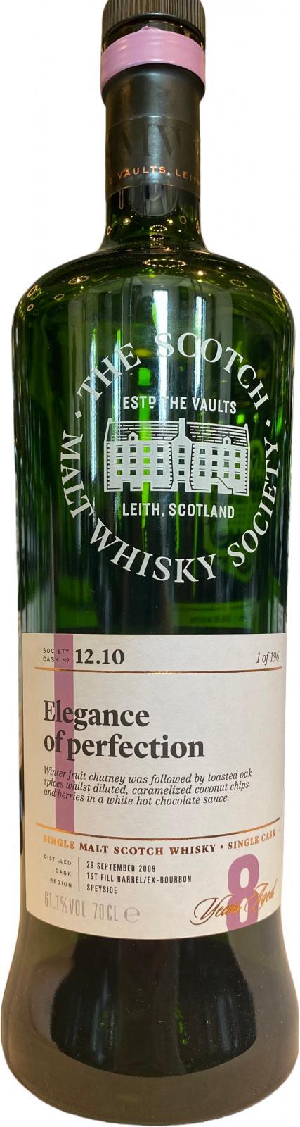 BenRiach 2009 SMWS 12.10 Elegance of perfection