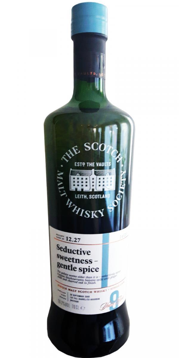 BenRiach 2009 SMWS 12.27 Seductive sweetness - gentle spice