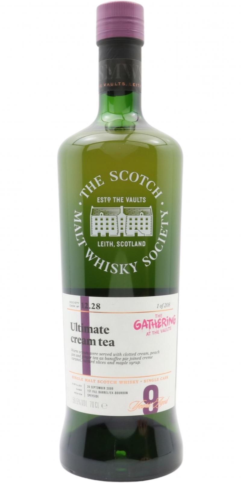 BenRiach 2009 SMWS 12.28 Ultimate cream tea