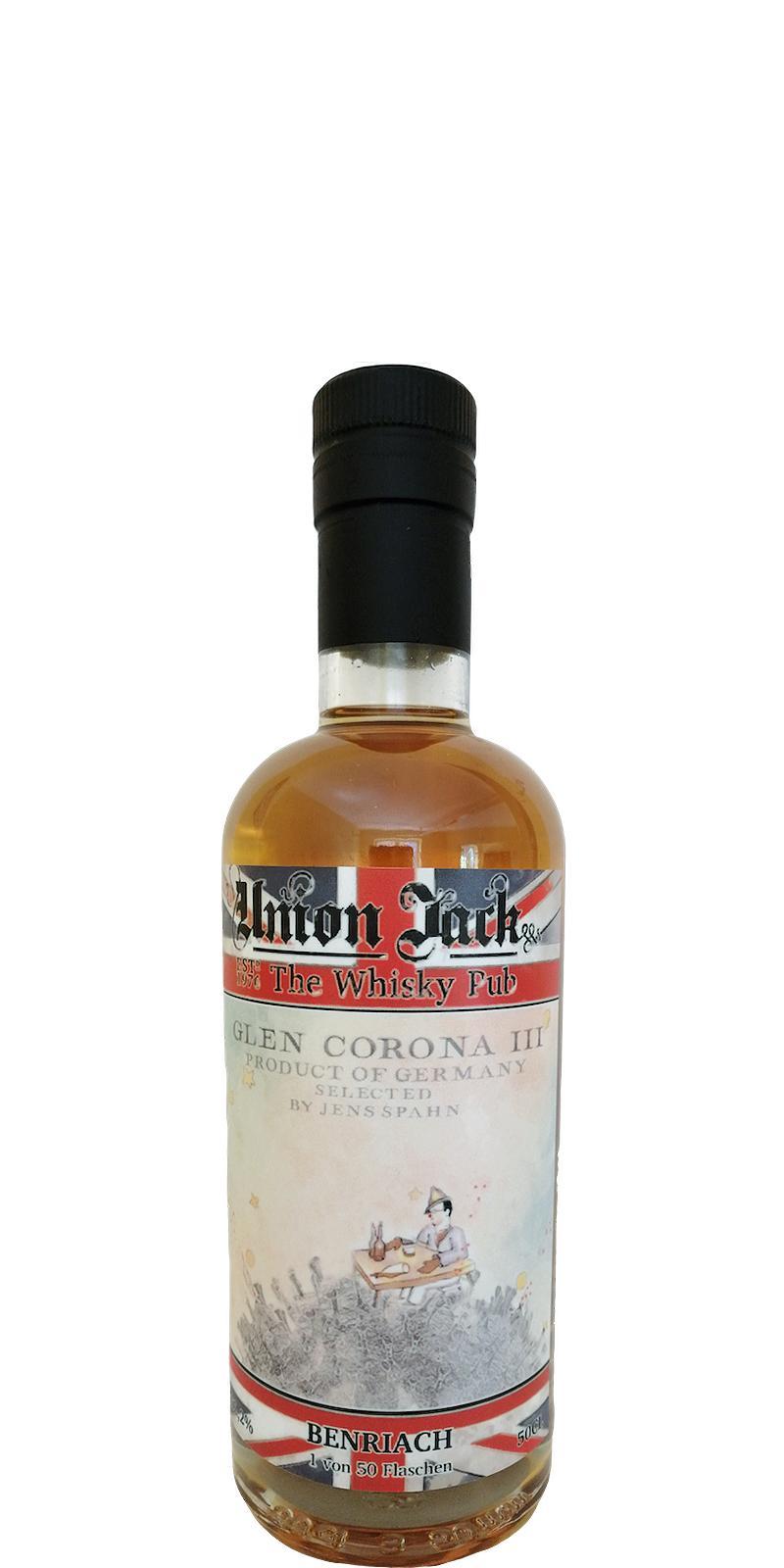 BenRiach Glen Corona III UD Union Jack - The Whisky Pub