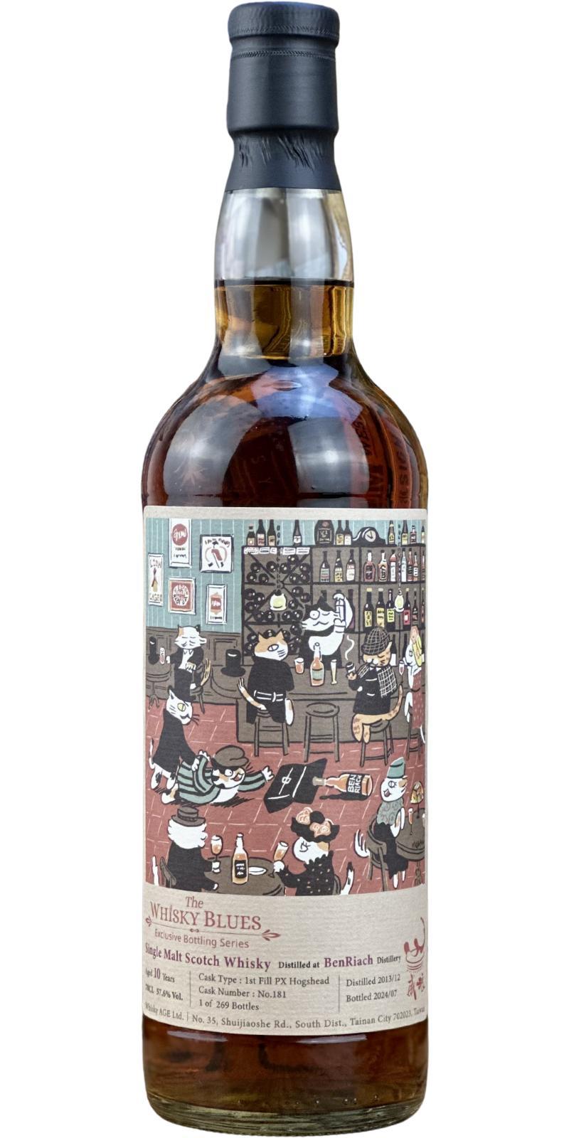 BenRiach 2013 WAGE The Whisky Blues - Exclusive Bottling Series