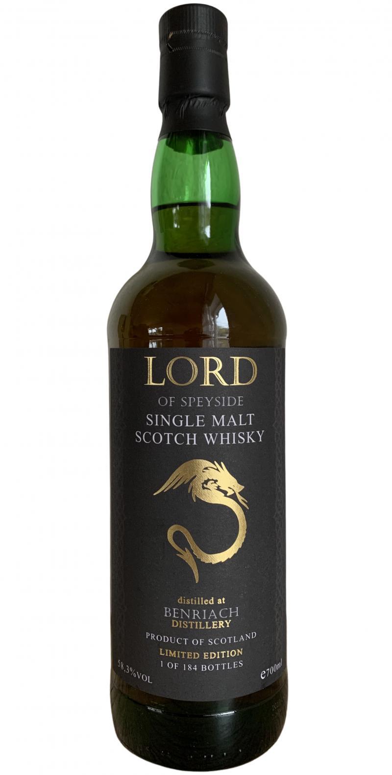 BenRiach 2008 Whk Lord of Speyside