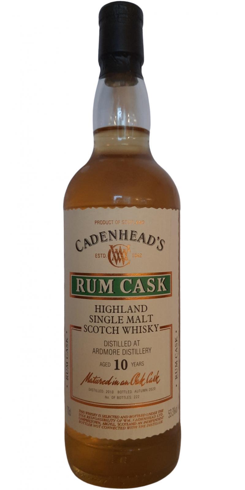 Ardmore 2010 CA  Wood Range - Rum Cask