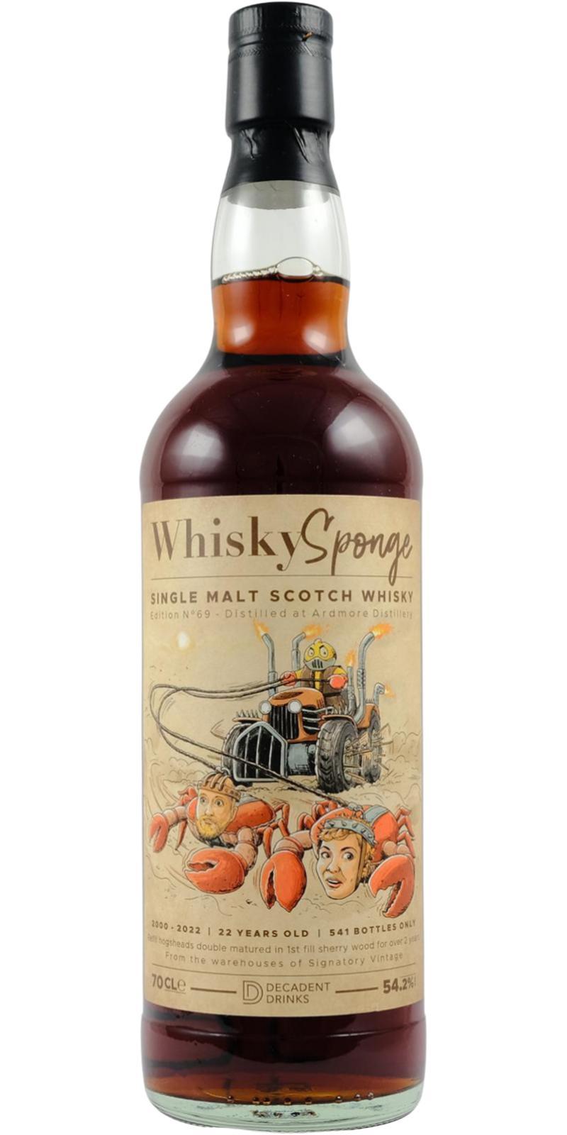 Ardmore 2000 DeDr  Whisky Sponge