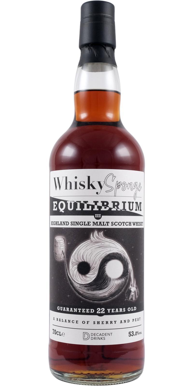 Ardmore 22-year-old DeDr  Whisky Sponge - Equilibrium III