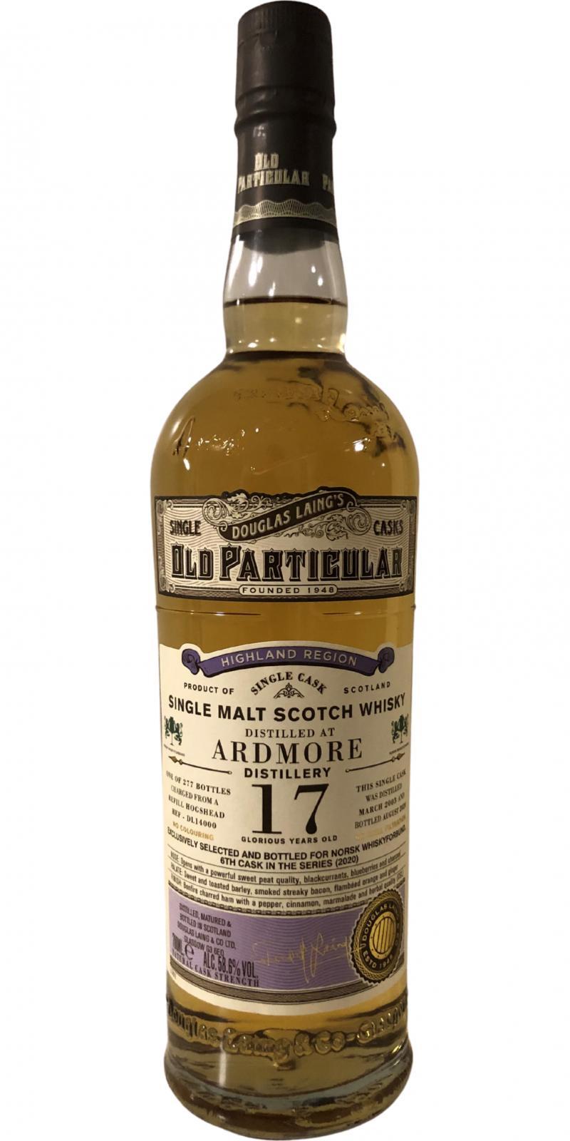 Ardmore 2003 DL  Old Particular
