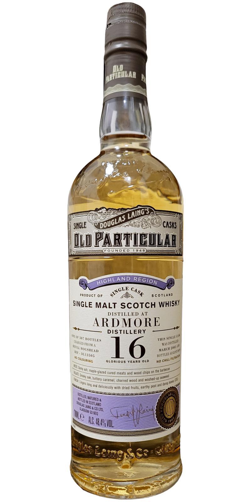 Ardmore 2003 DL  Old Particular