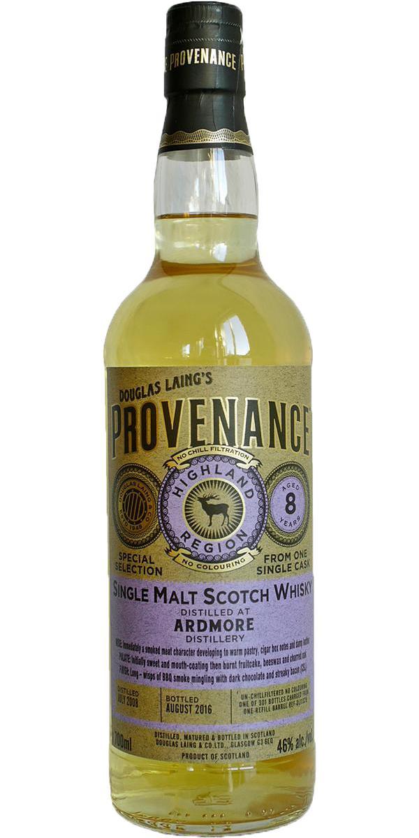 Ardmore 2008 DL  Provenance