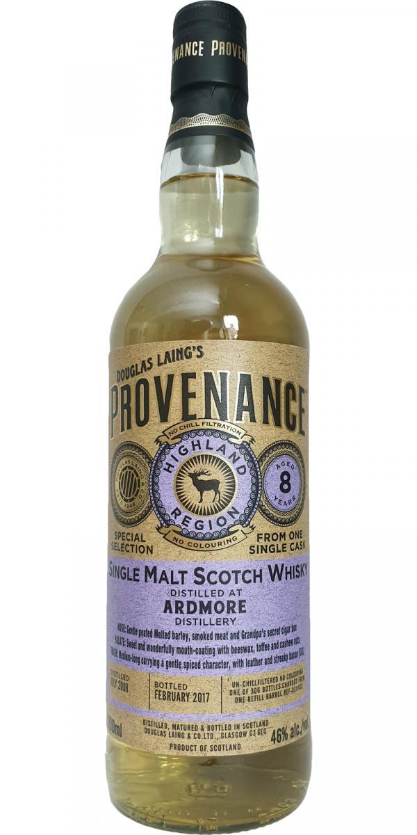 Ardmore 2008 DL  Provenance