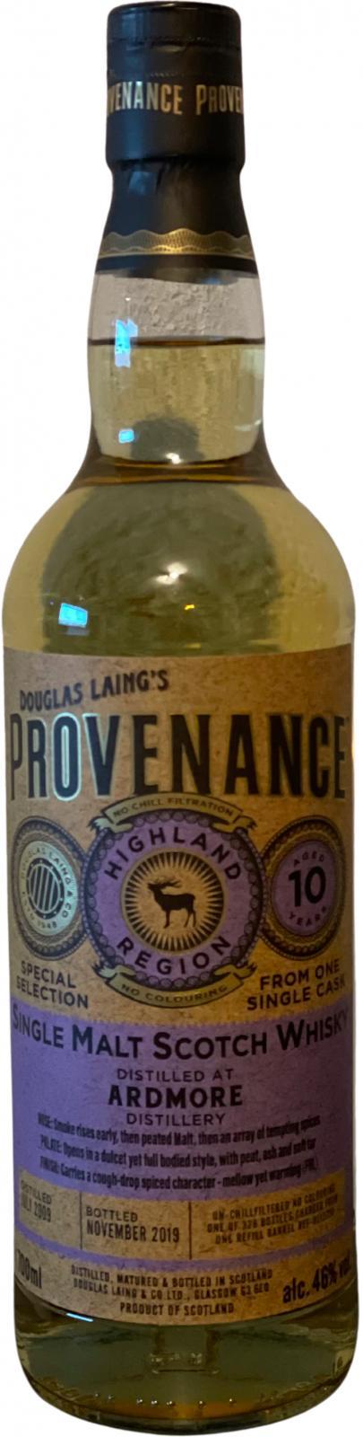 Ardmore 2009 DL  Provenance