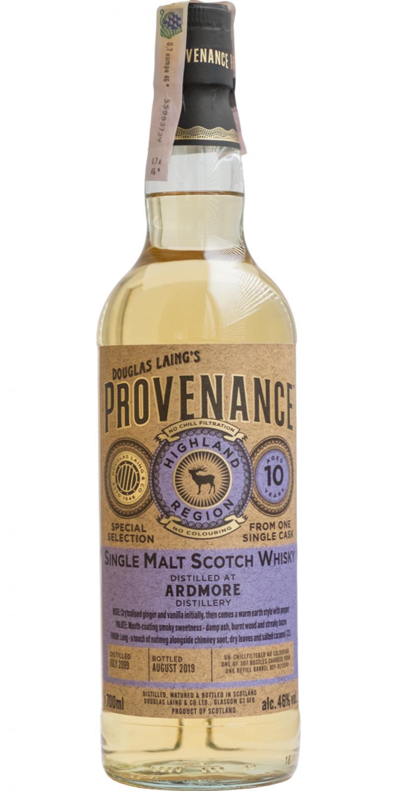 Ardmore 2009 DL  Provenance