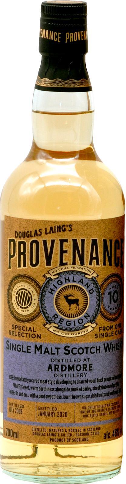 Ardmore 2009 DL  Provenance