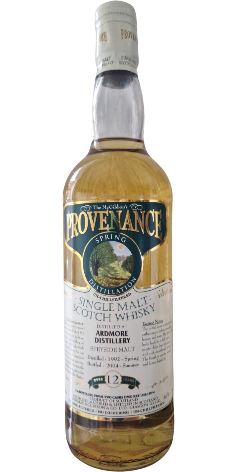 Ardmore 1992 McG  McGibbon's Provenance