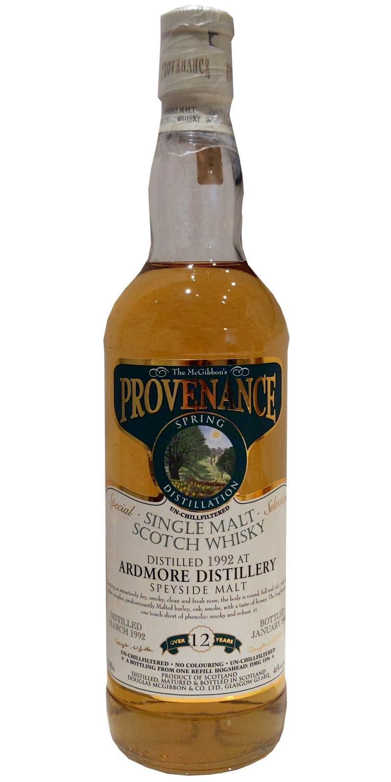 Ardmore 1992 McG  McGibbon's Provenance
