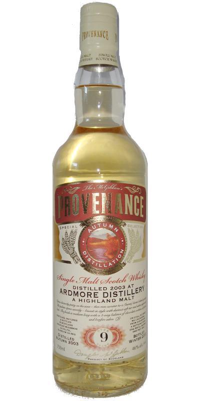 Ardmore 2003 McG  McGibbon's Provenance