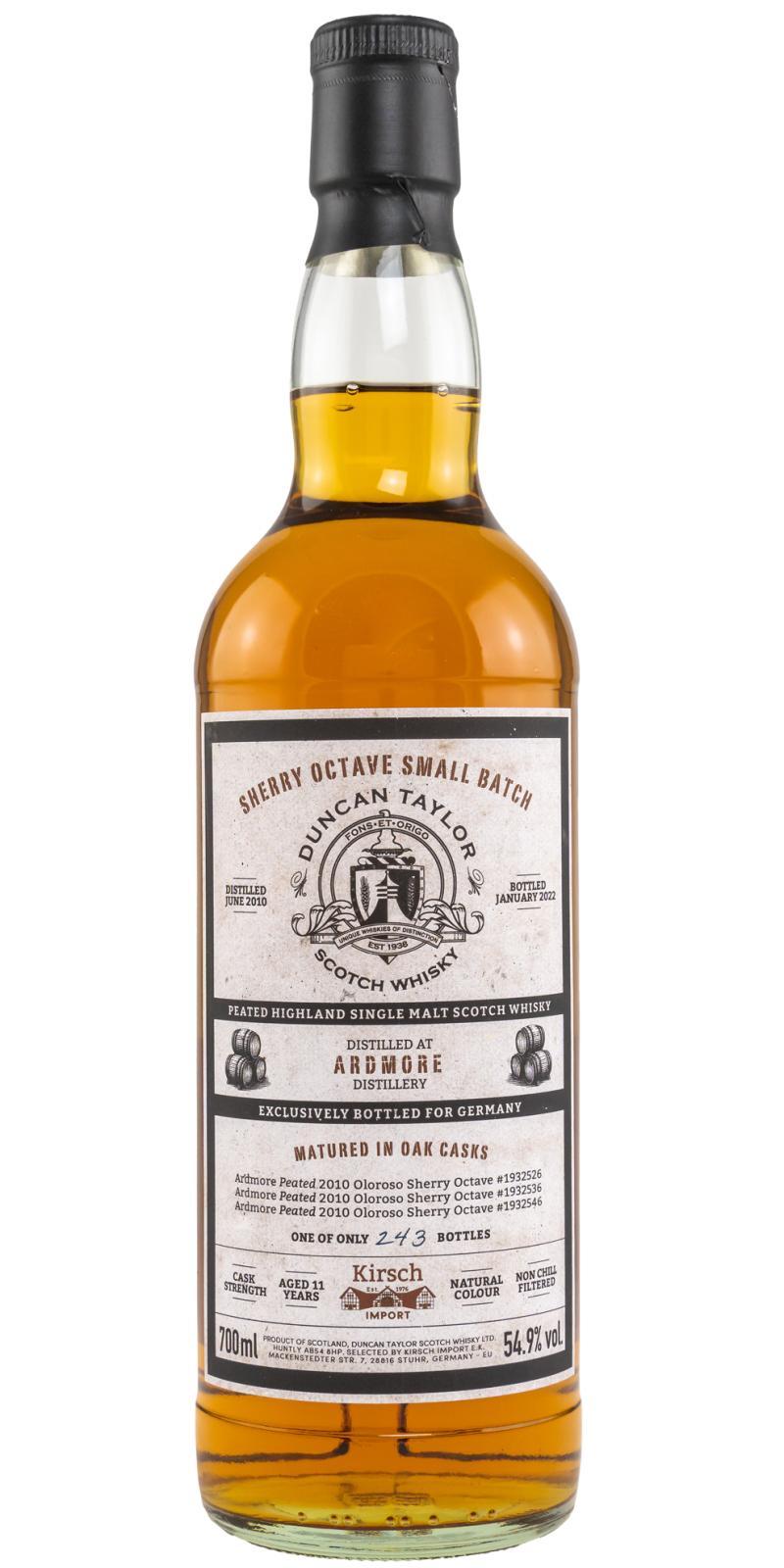 Ardmore 2010 DT  Sherry Octave Small Batch