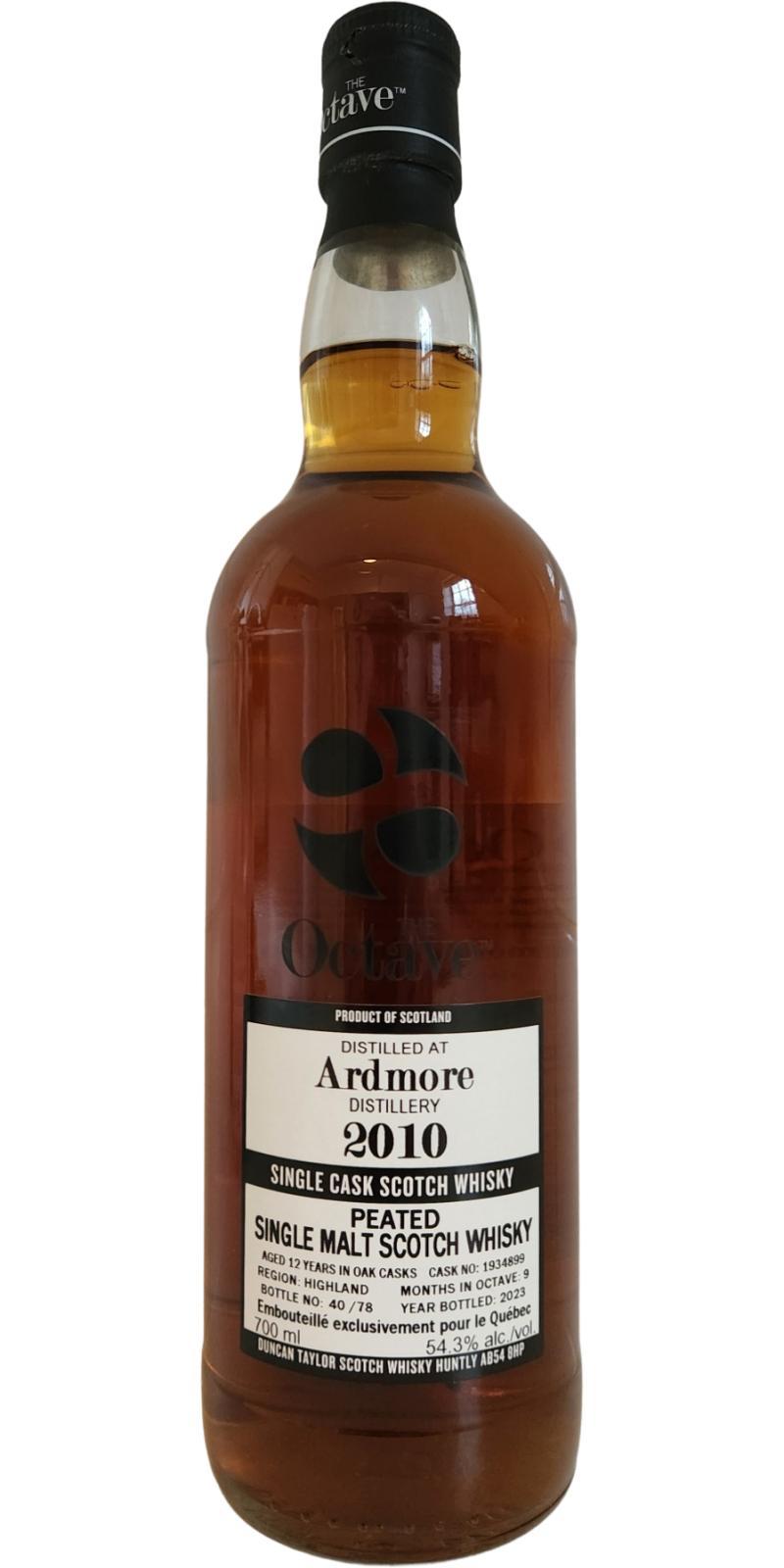 Ardmore 2010 DT  The Octave - Peated