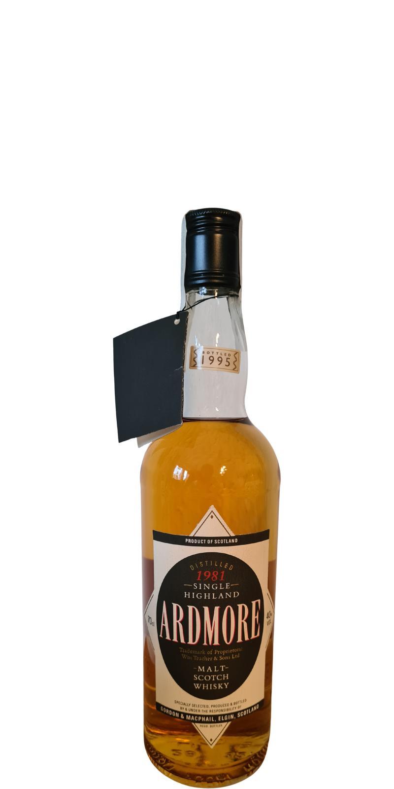 Ardmore 1981 GM  Licensed Bottling