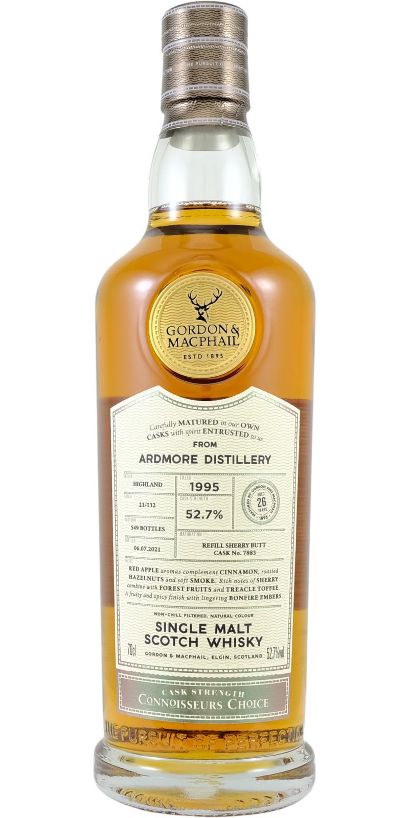 Ardmore 1995 GM  Connoisseurs Choice - Cask Strength