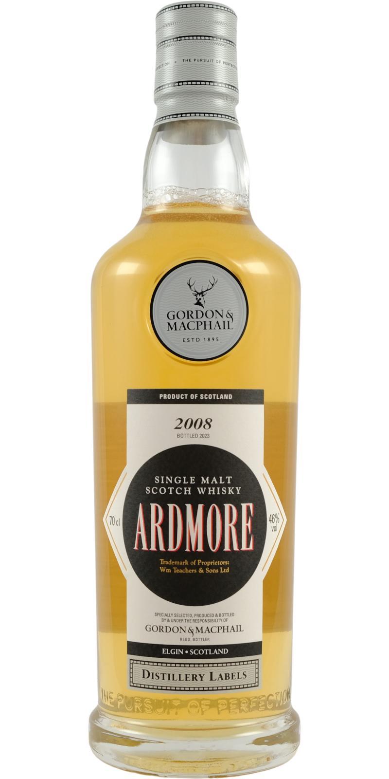 Ardmore 2008 GM  Distillery Labels