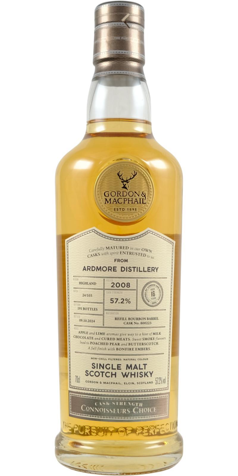 Ardmore 2008 GM  Connoisseurs Choice - Cask Strength