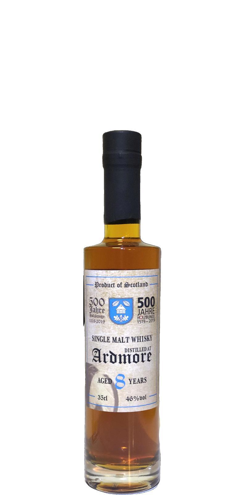 Ardmore 08-year-old KW  500 Jahre Holzbunge 1519-2019