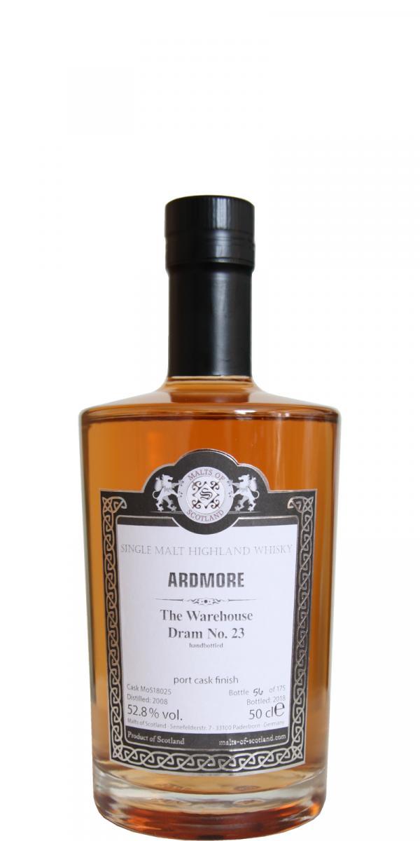 Ardmore 2008 MoS  The warehouse dram No.23