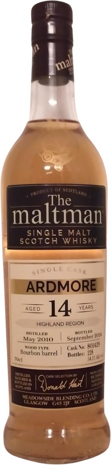 Ardmore 2010 MBl  The Maltman - Single Cask