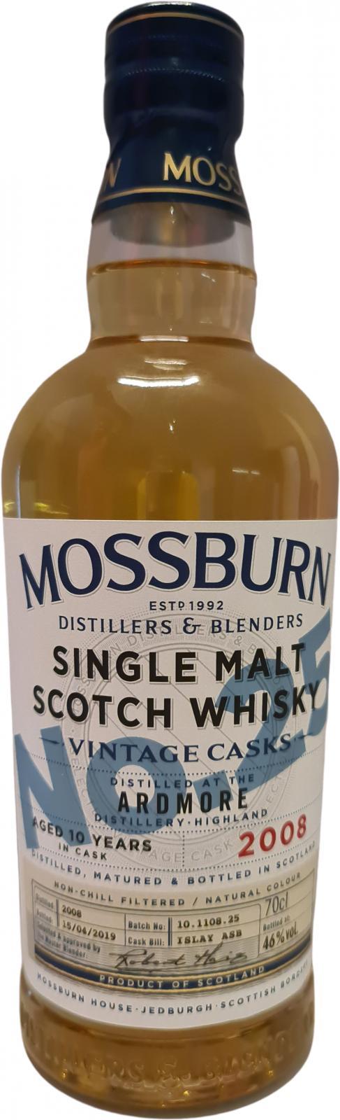 Ardmore 2008 MDB  Vintage Casks - No. 25