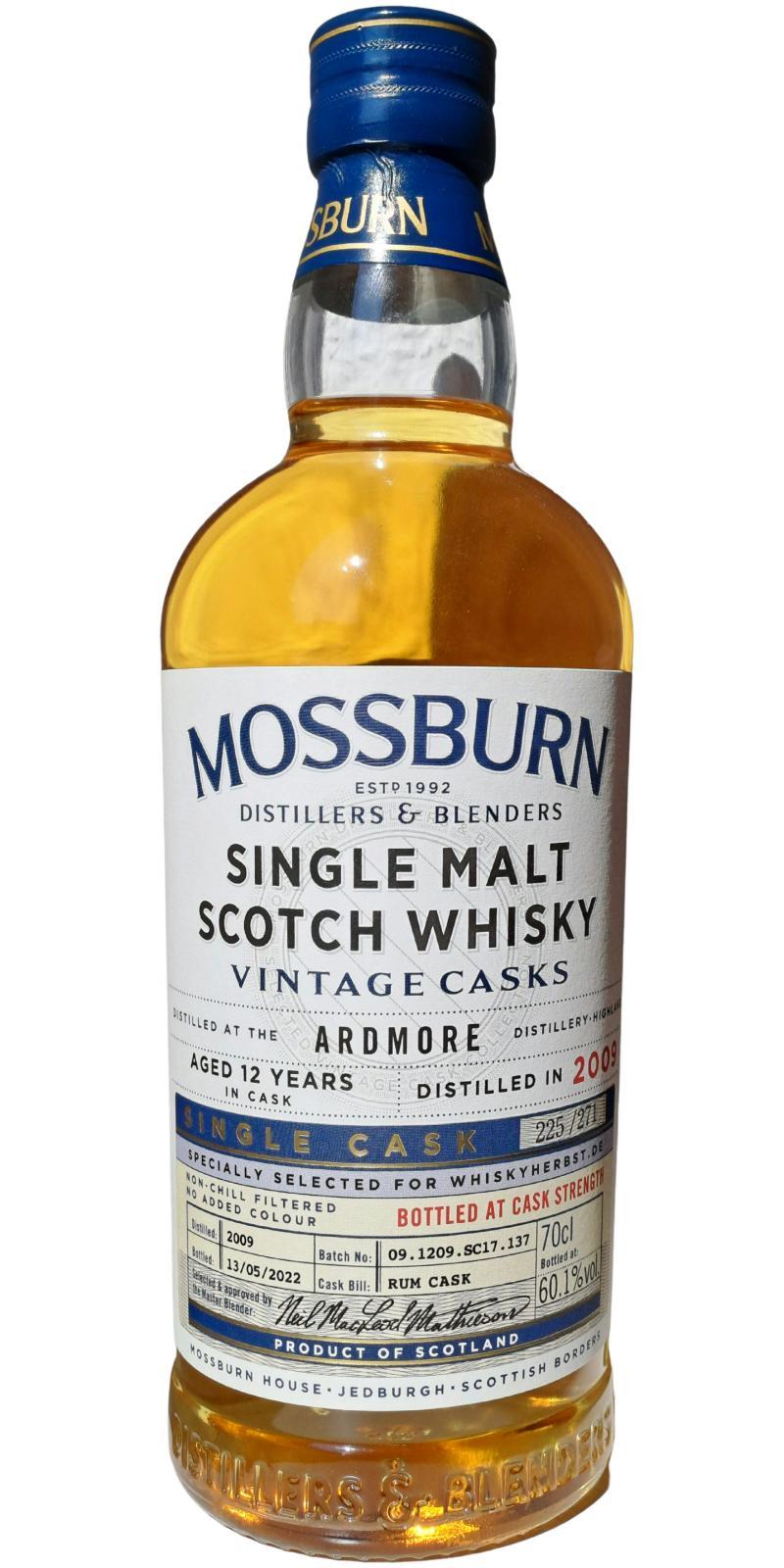 Ardmore 2009 MDB  Vintage Casks