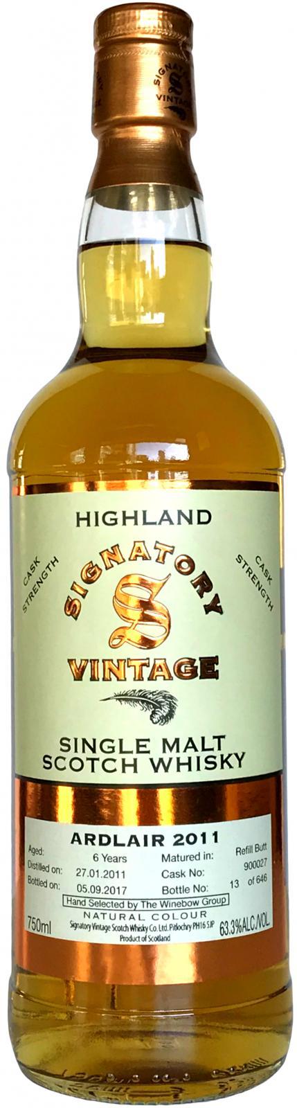 Ardlair 2011 SV  Vintage Collection - Cask Strength