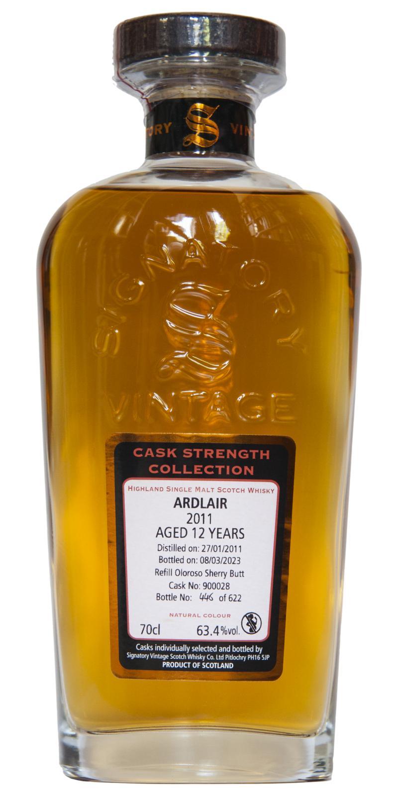 Ardlair 2011 SV  Cask Strength Collection