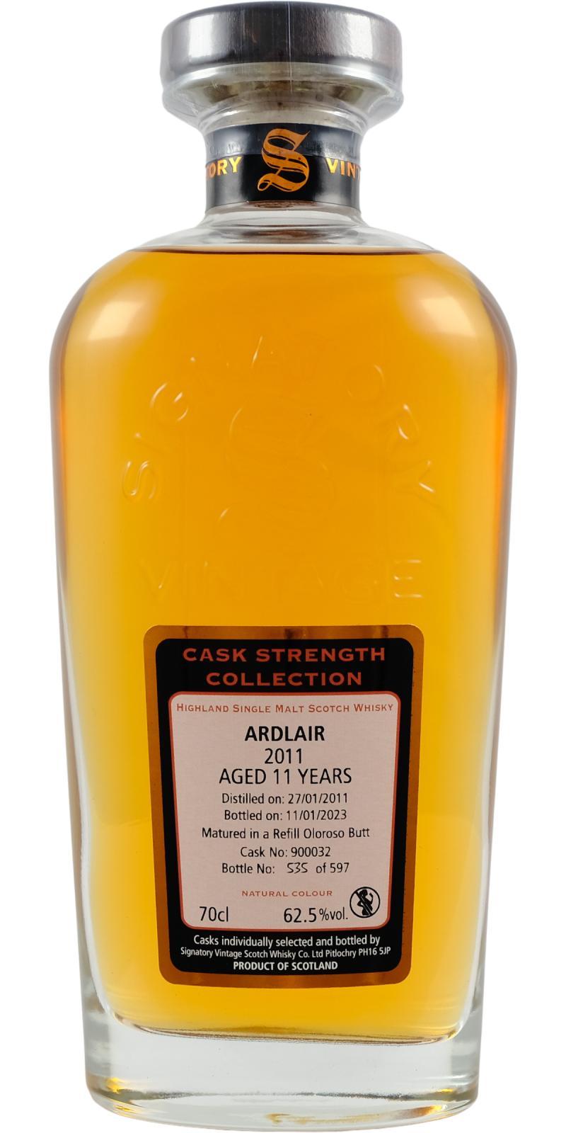 Ardlair 2011 SV  Cask Strength Collection