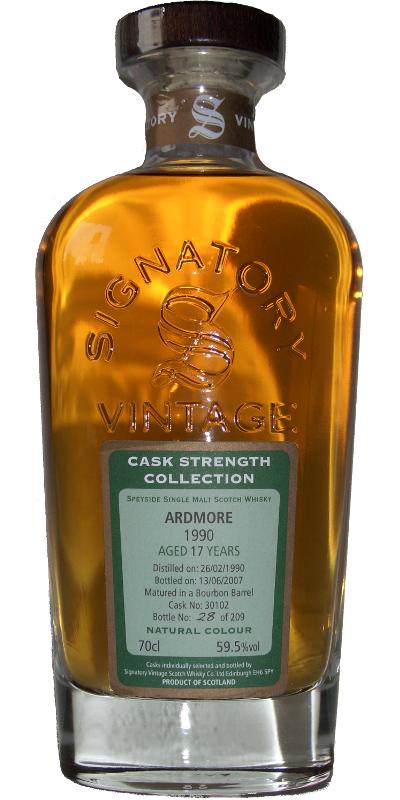 Ardmore 1990 SV  Cask Strength Collection