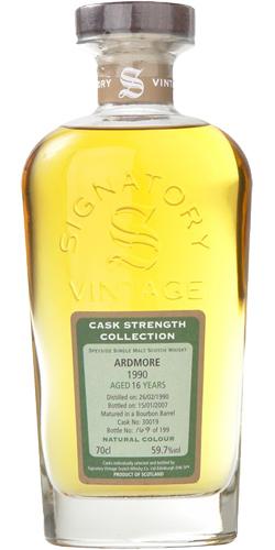 Ardmore 1990 SV  Cask Strength Collection