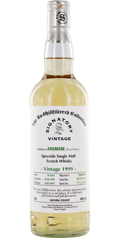 Ardmore 1999 SV  The Un-Chillfiltered Collection