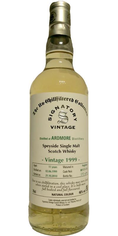 Ardmore 1999 SV  The Un-Chillfiltered Collection
