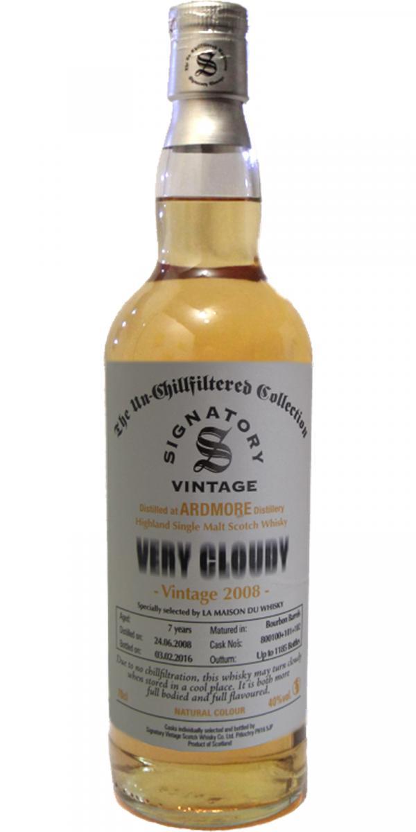 Ardmore 2008 SV  The Un-Chillfiltered Collection - Very Cloudy