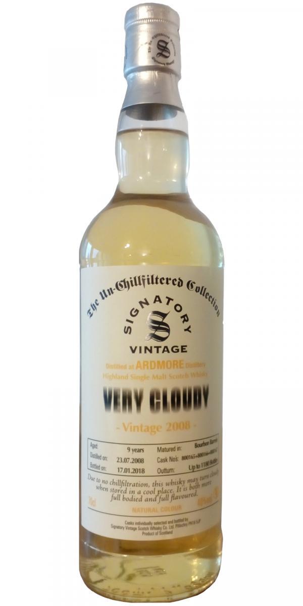Ardmore 2008 SV  The Un-Chillfiltered Collection - Very Cloudy