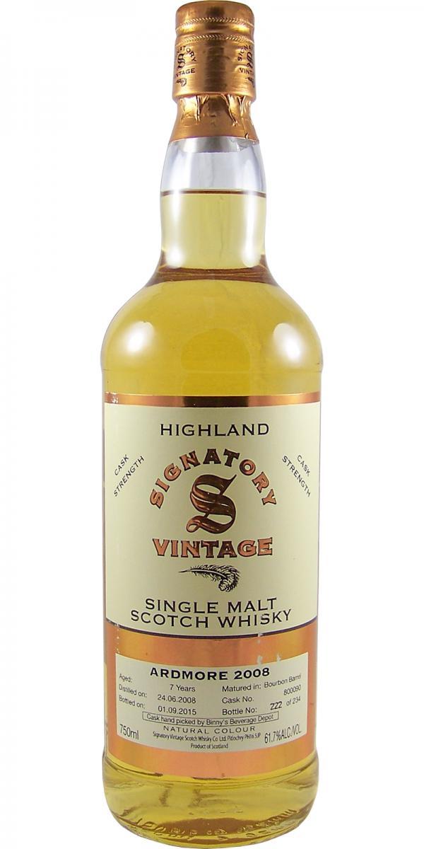 Ardmore 2008 SV  Vintage Collection - Cask Strength