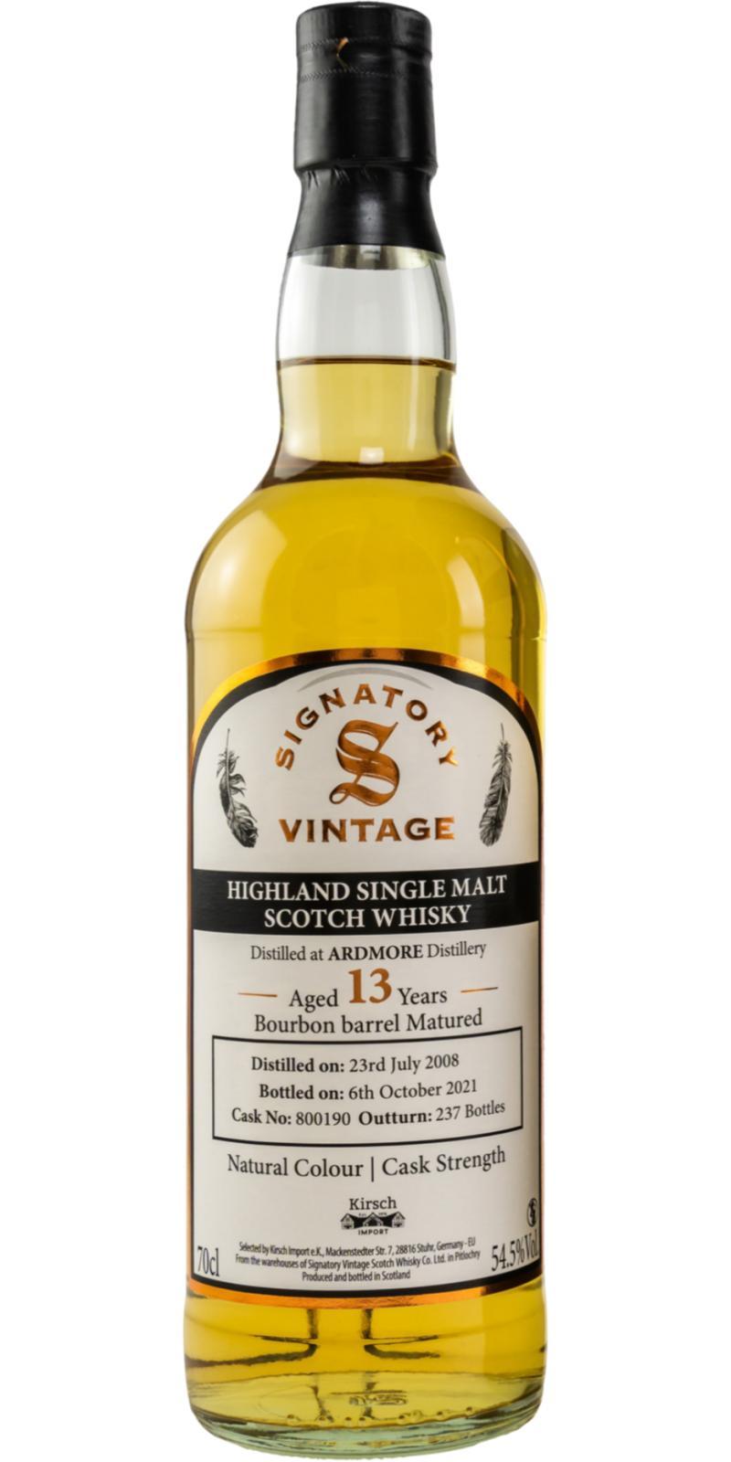 Ardmore 2008 SV  Natural Colour | Cask Strength