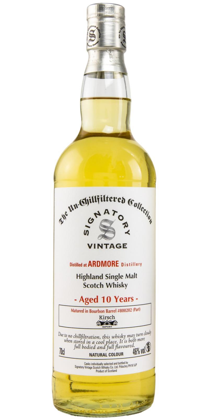 Ardmore 2008 SV  The Un-Chillfiltered Collection