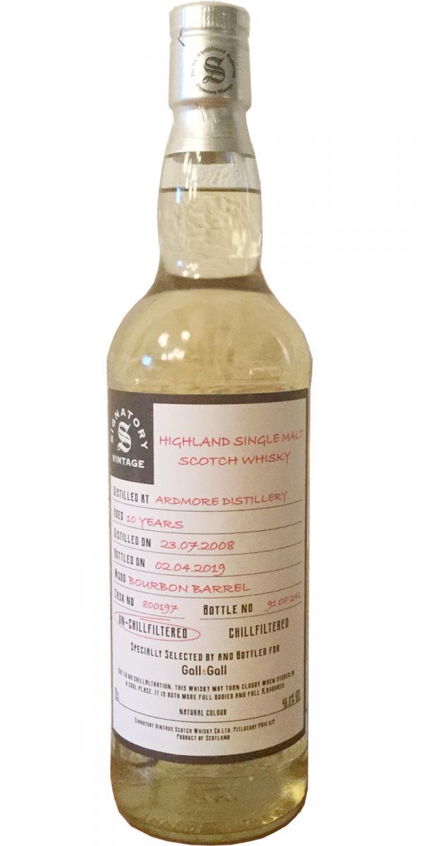 Ardmore 2008 SV  The Un-Chillfiltered Collection