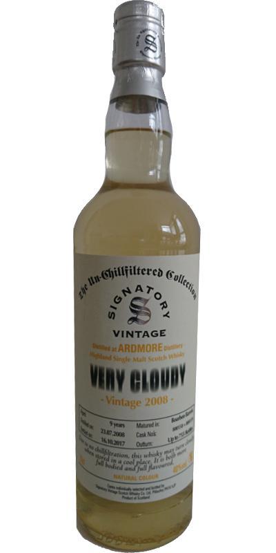 Ardmore 2008 SV  The Un-Chillfiltered Collection - Very Cloudy
